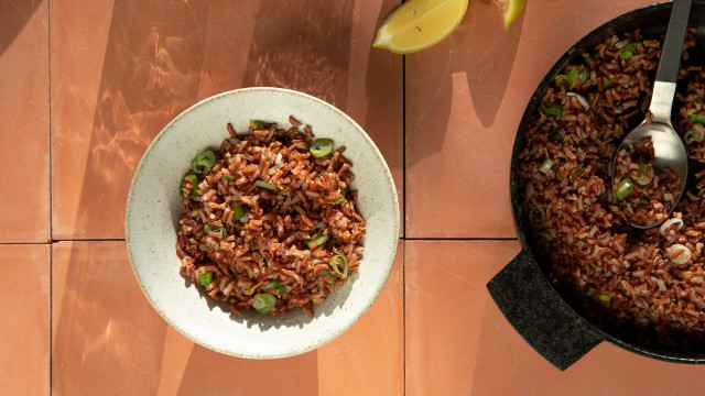 Red Rice with Lemon & Ginger