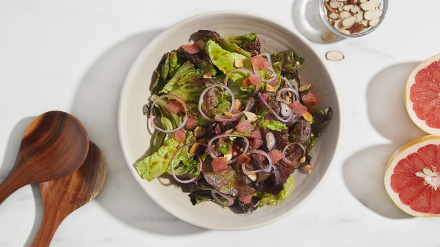 Red Leaf Salad with Grapefruit