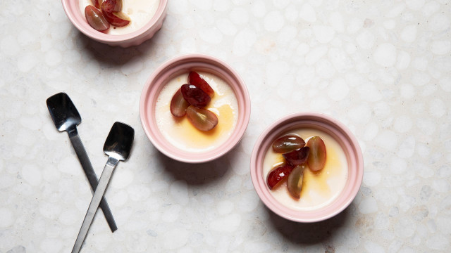 Salted Honey & Almond Panna Cotta