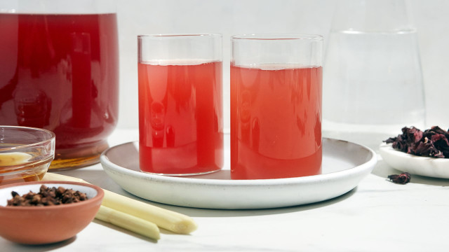 Hibiscus Lemongrass Switchel