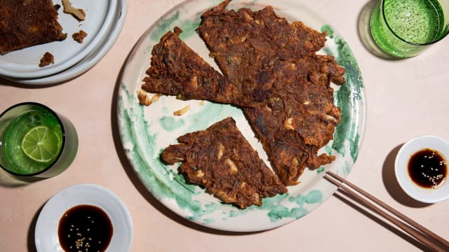 Bok Choy Kimchi Pancake