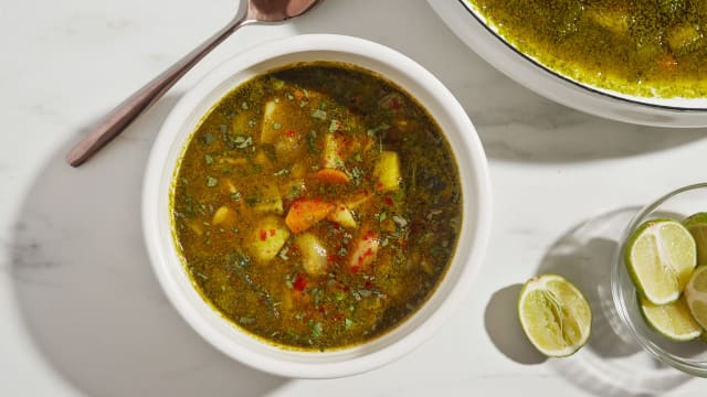 Cilantro Butter Bean Veggie Stew