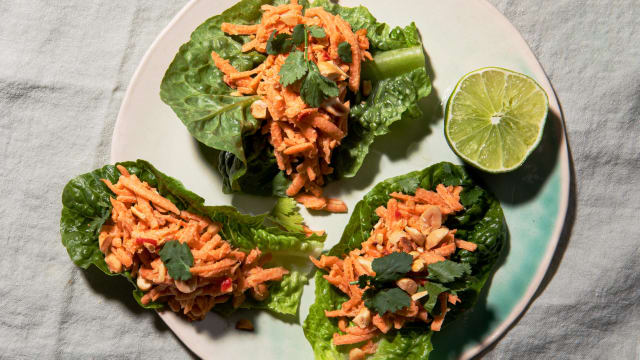 Sweet Potato Lettuce Cups