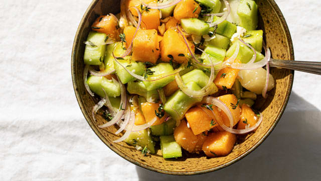 Armenian Cucumber & Melon Salad