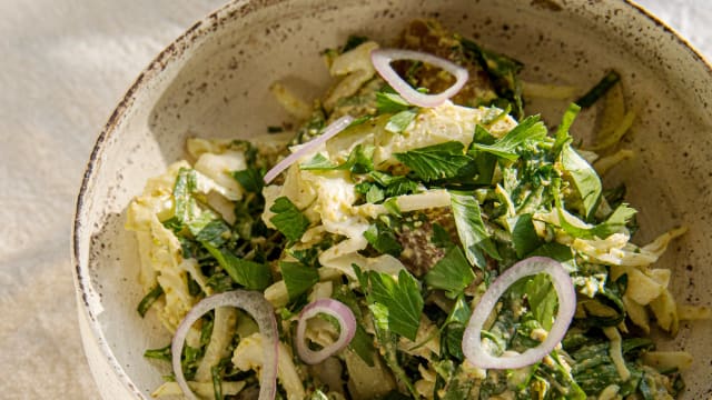 Sorrel & Cabbage Salad