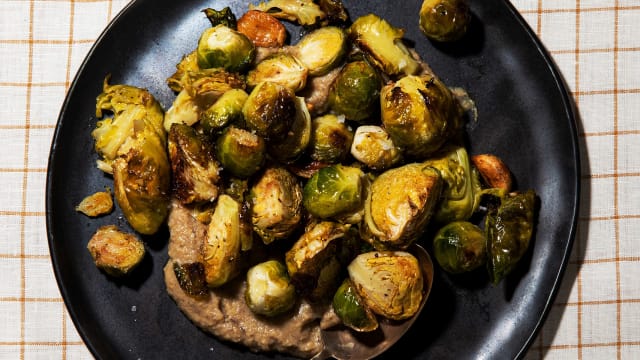 Roasted Brussels Sprouts & Chestnuts