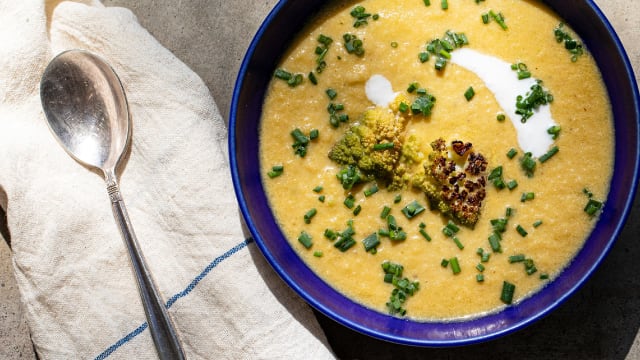 Roasted Romanesco Soup