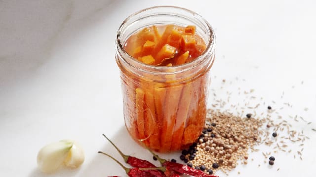 Brine-Pickled Carrots