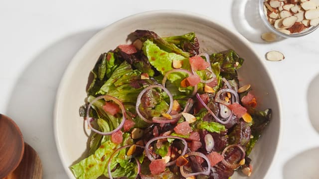 Red Leaf Salad with Grapefruit