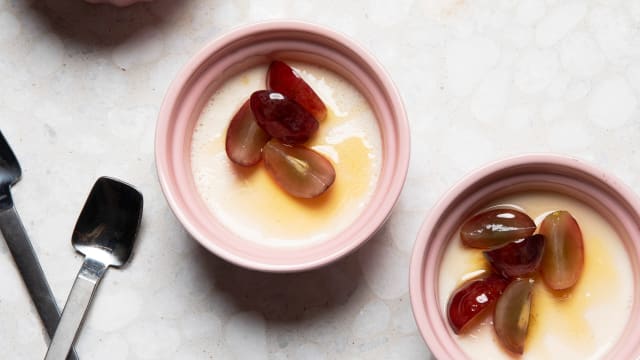 Salted Honey & Almond Panna Cotta