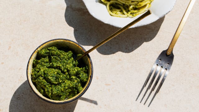 Sorrel-Basil Pesto