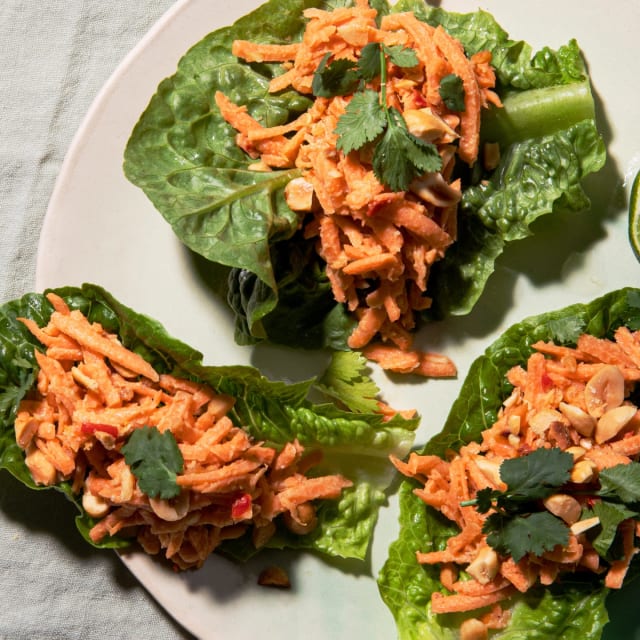 Sweet Potato Lettuce Cups