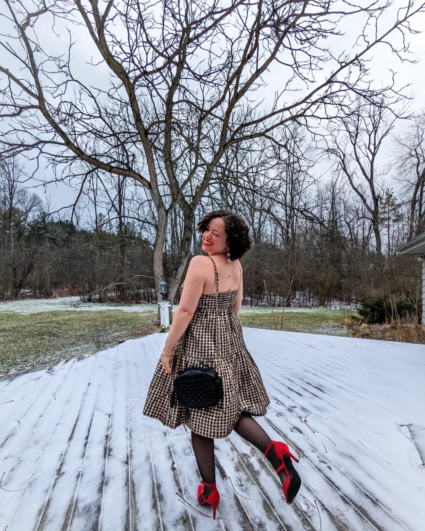 princess polly baby blue dress Warm Check Casual Flannel Dress With Puff Sleeves, Long Gathered Gingham  Outfit, Boho Gown for Winter Holiday