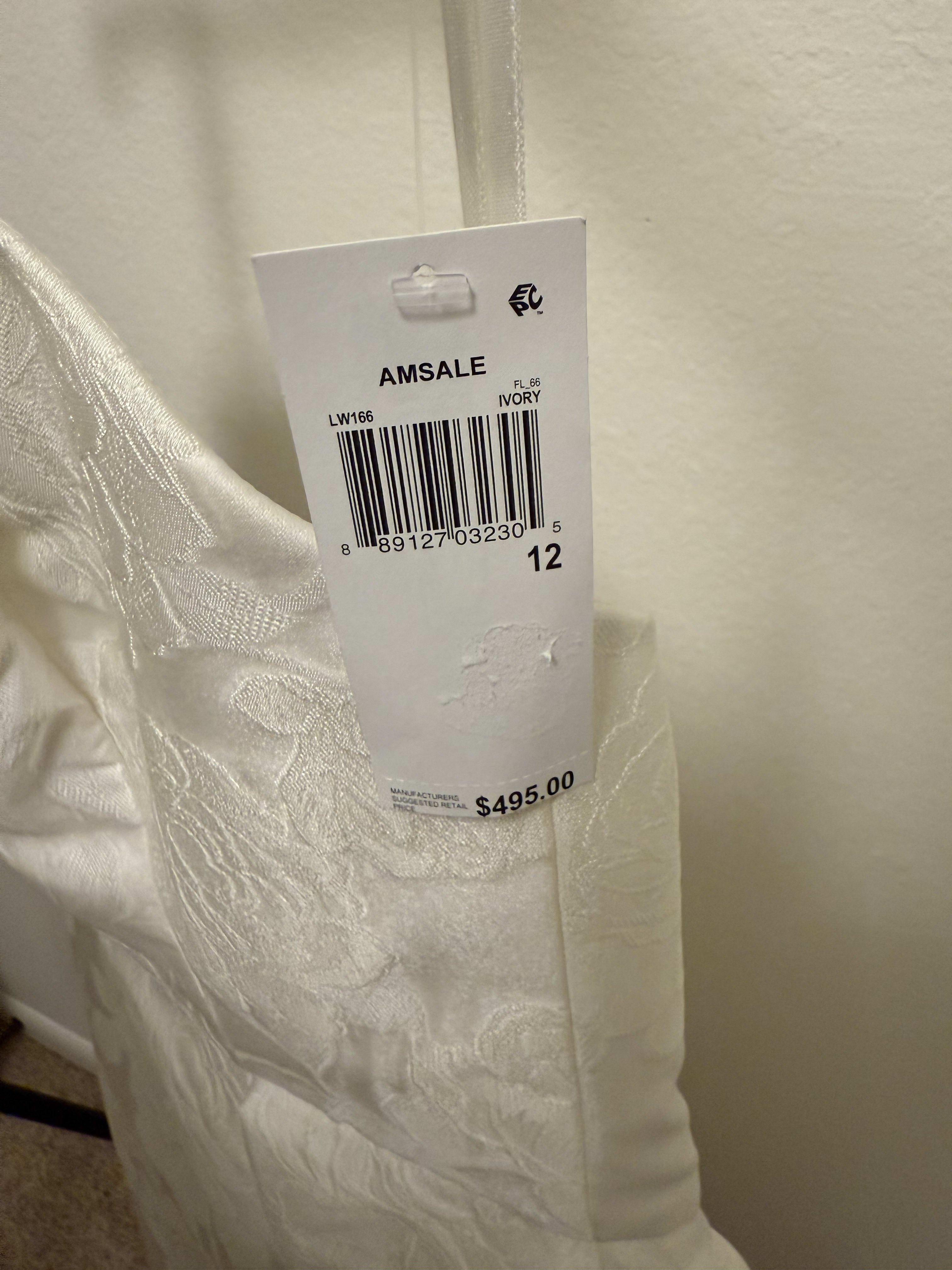 amsale rose fil-coupe a-line dress Franciele main image 0