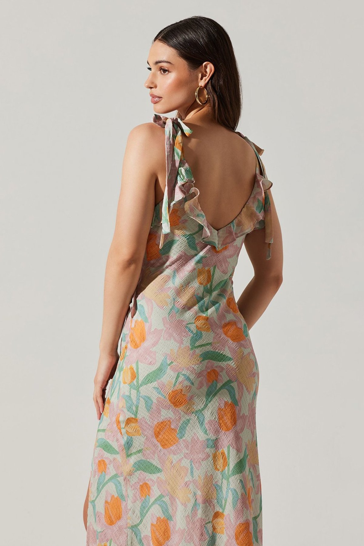 sorbae floral maxi dress ASTR the Label Sorbae Dress in Yellow Green Floral