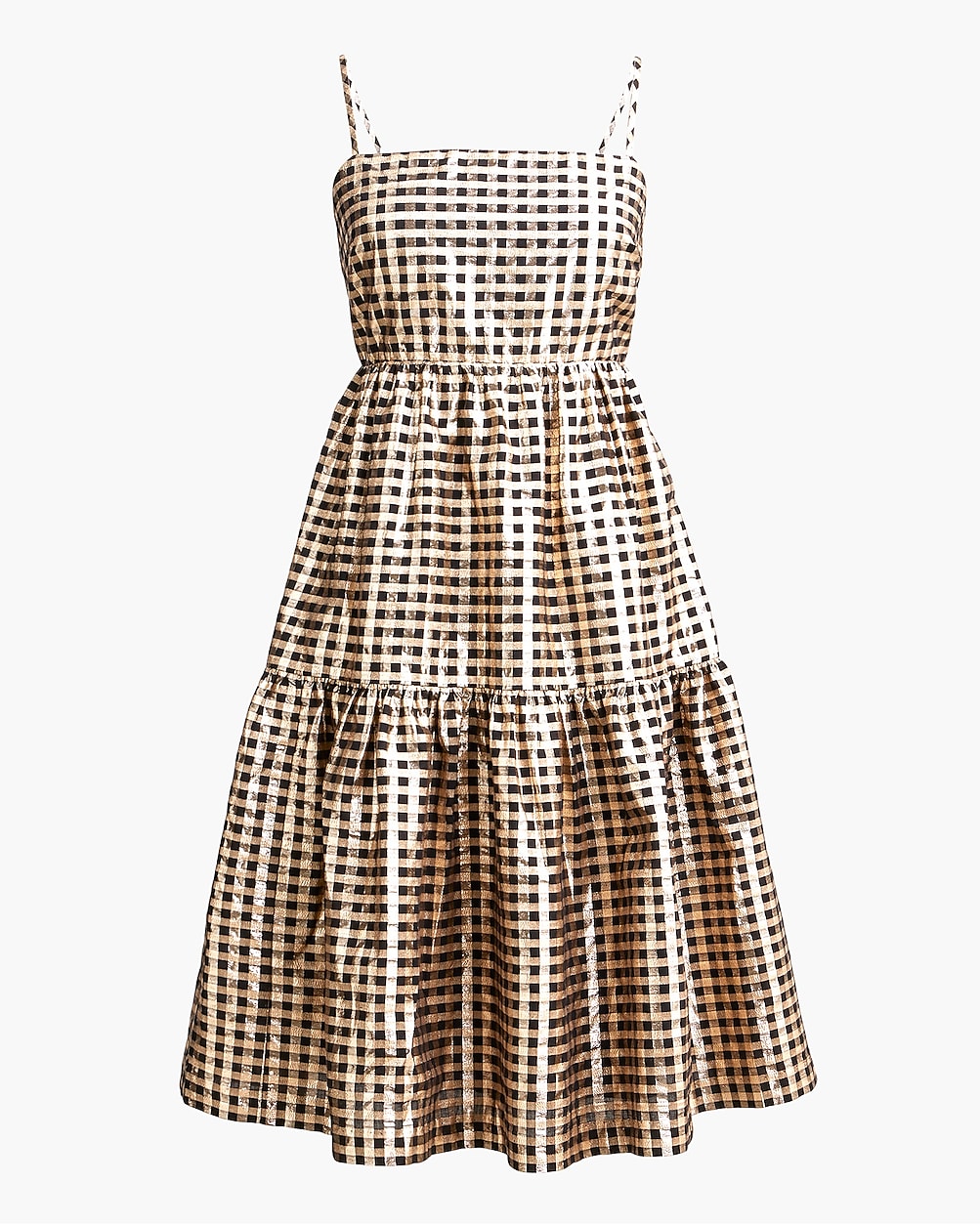 j crew black and white gingham dress Gingham Check Dress – La Garçonne