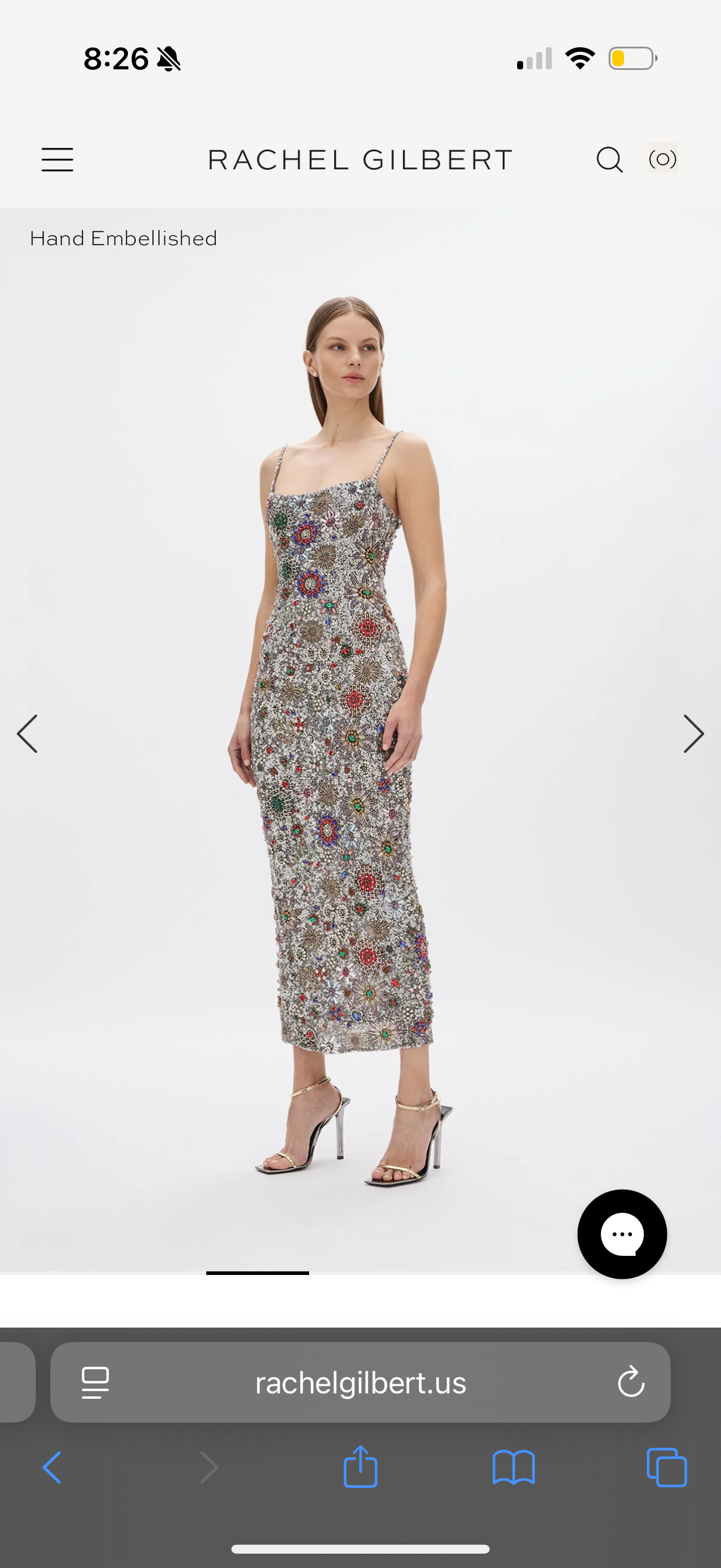 rachel gilbert silver dress Discover what is signature to Rachel Gilbert with the Rosalie Gown. Adorned with individually hand placed and sewn silver embellishments taking upward of 150 hours to create each garment