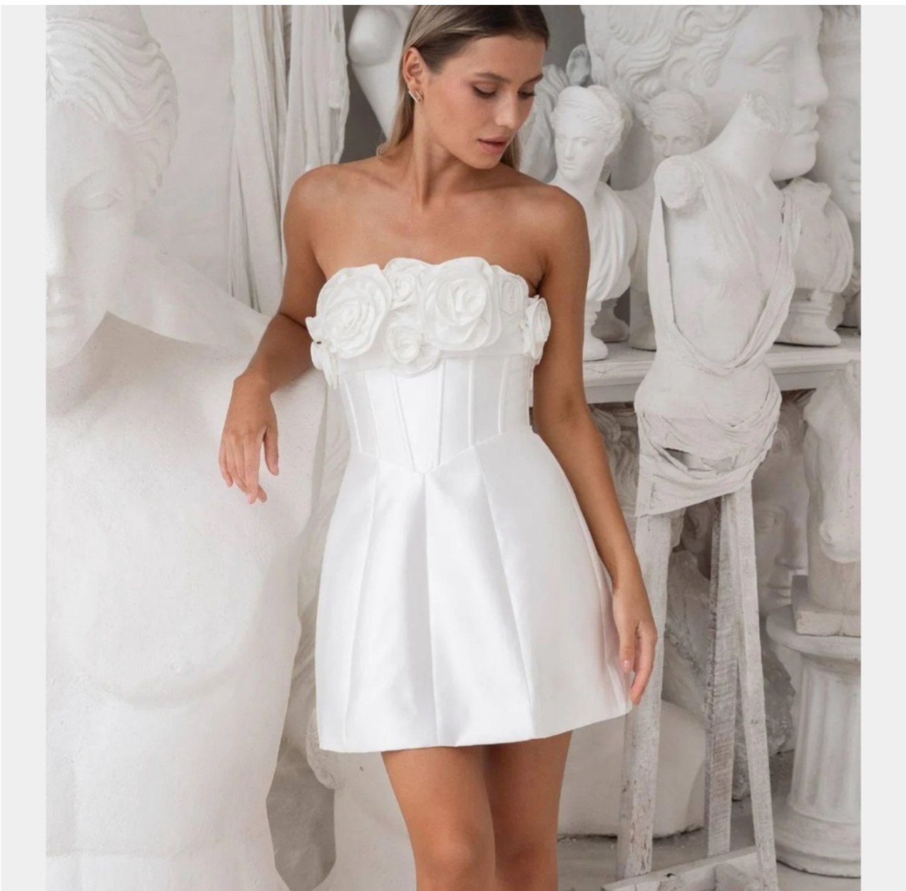 aje bubble dress mini Aje Bubble Mini Collage Floral – shortandsweethire