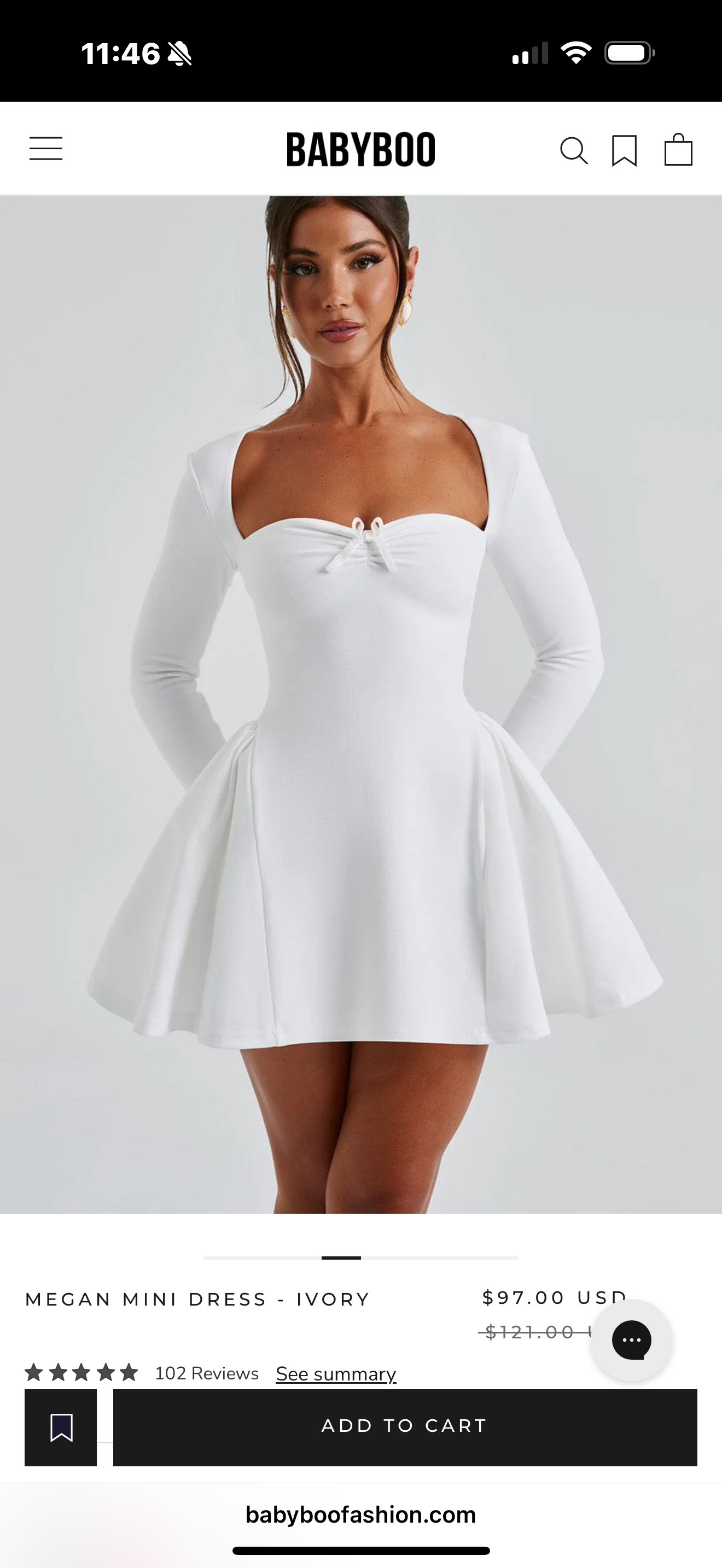 knee length dresses for ladies Angel Sleeve Full Sweep Gauze Dress XS-M  OMNIA