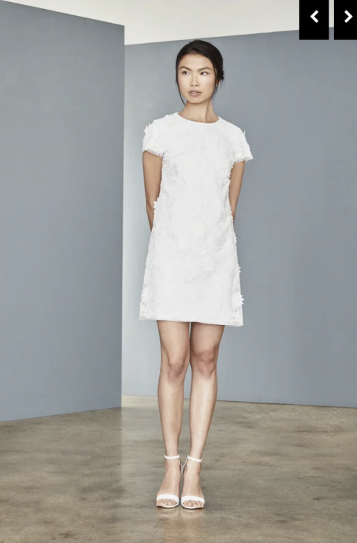Amsale Faille V-Neck Fit-and-Flare Sz 14 | rowely Amsale Faille V-Neck Fit-and-Flare Sz 14 | rowely