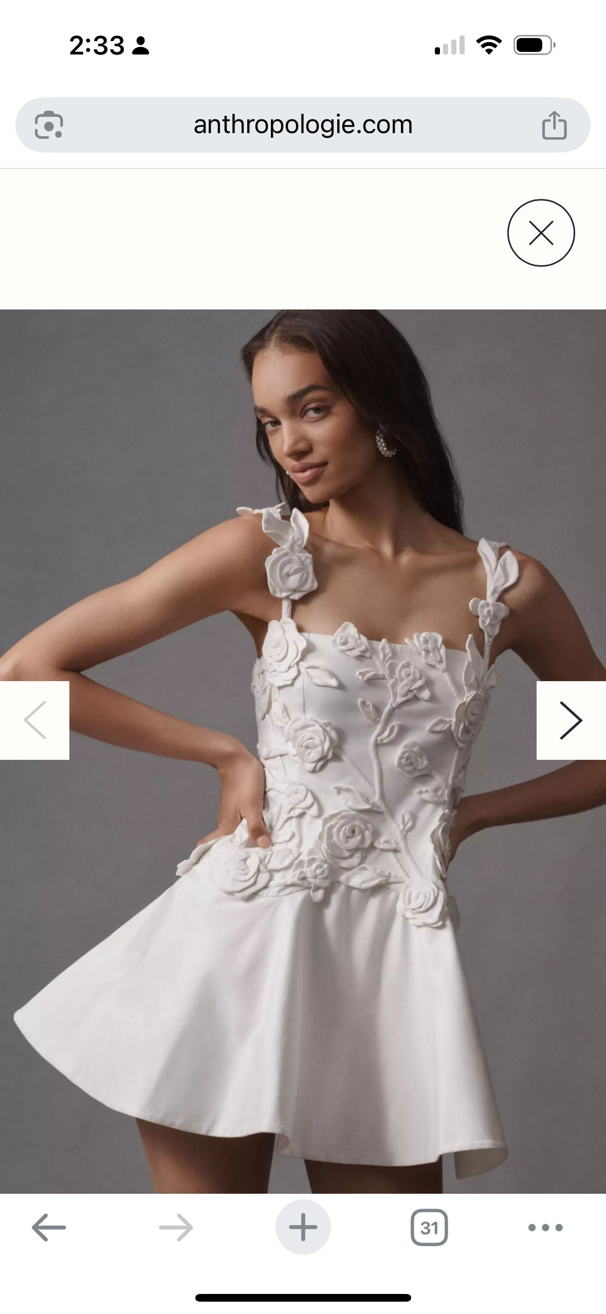 BHLDN Floral Appliqu Fit-and-Flare | rowely