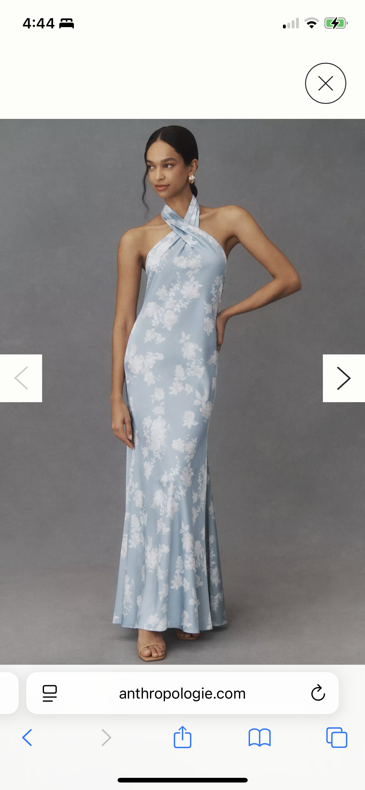 princess polly baby blue dress BHLDN Light Blue Floral Dress