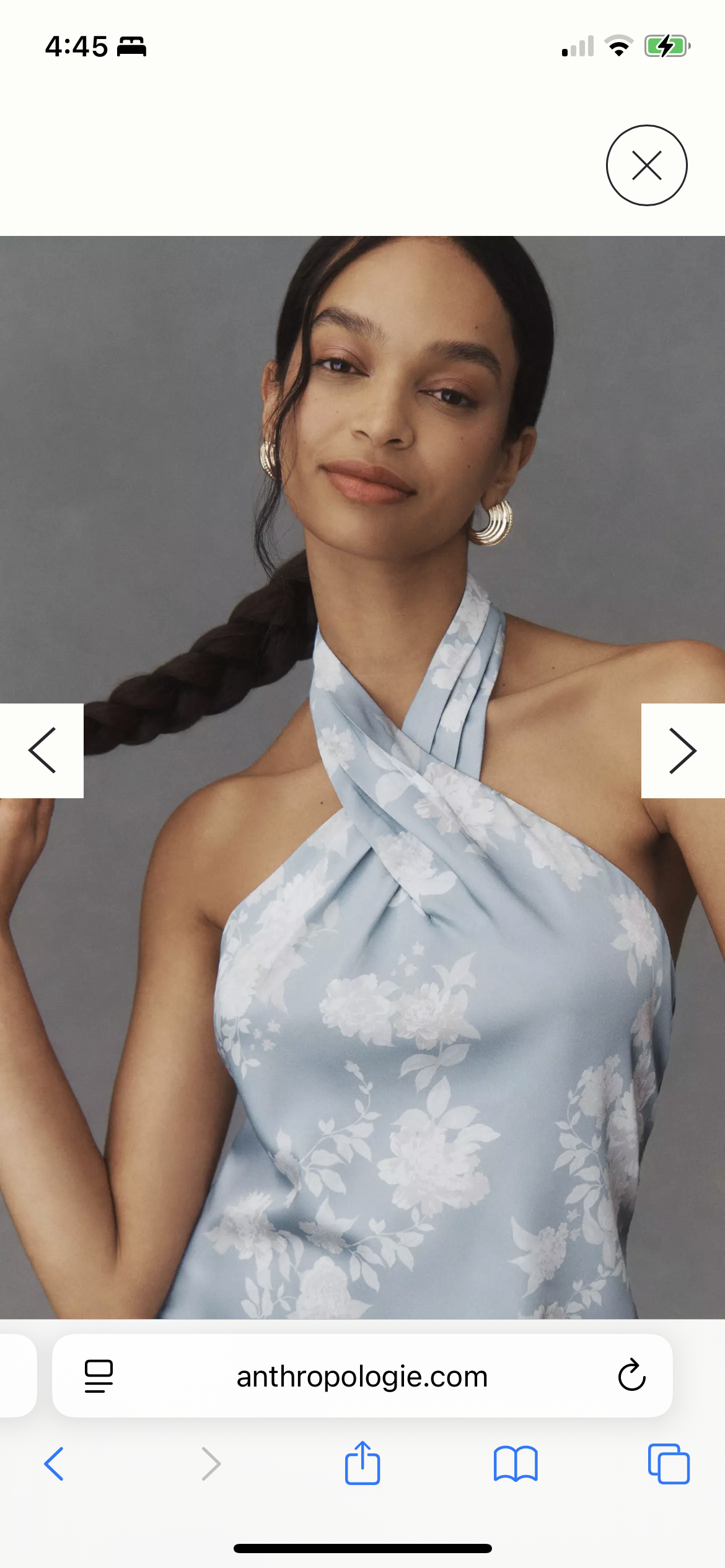 bhldn light blue dress Bhldn Ruby Satin Charmeuse Dress In Blue