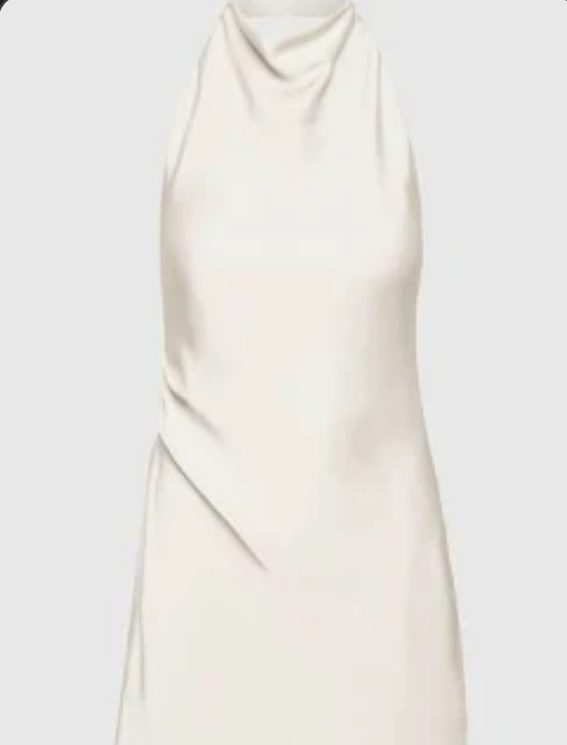 babaton halter dress Aritizia Babaton Satin Mini Halter Dress
