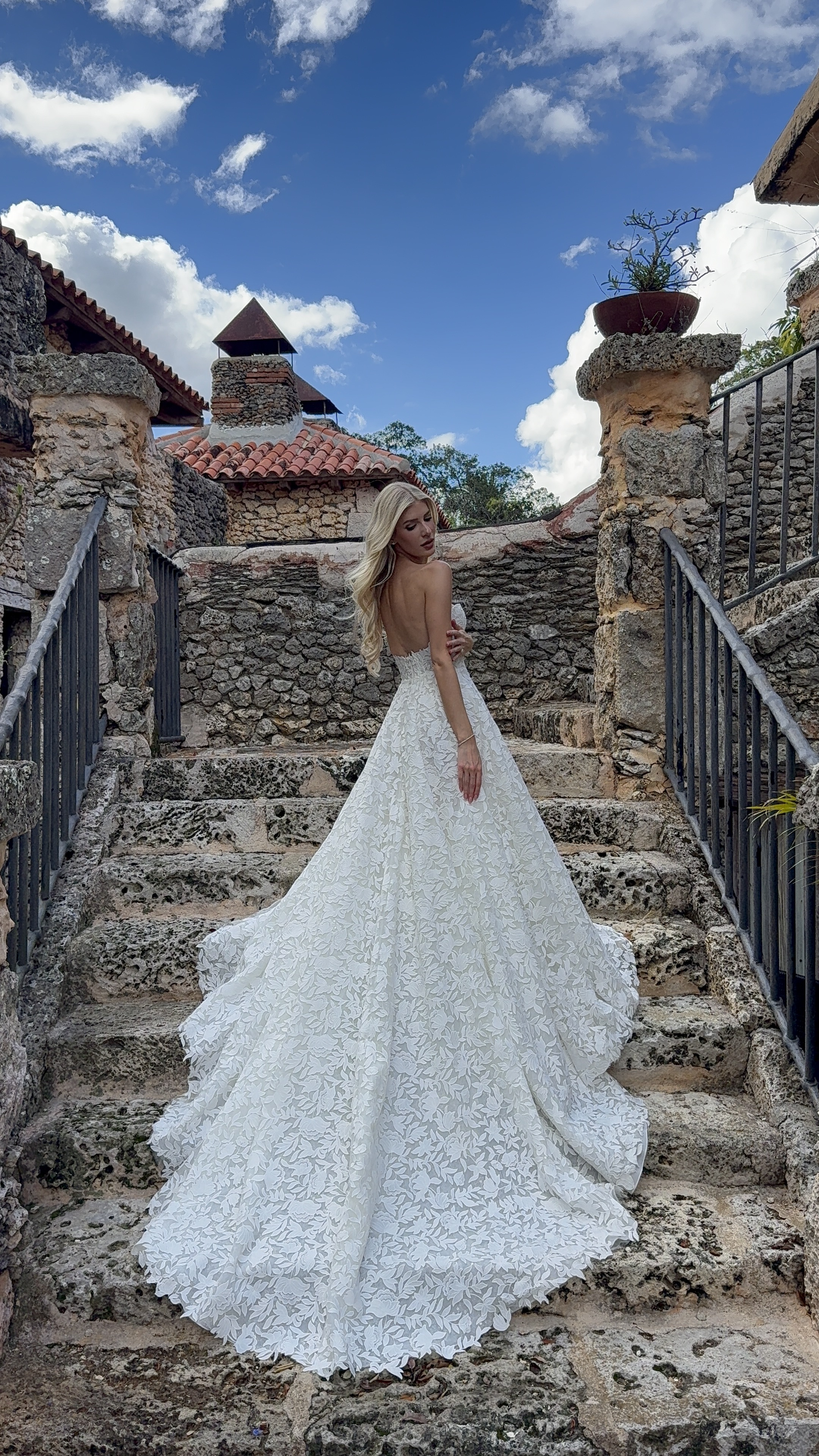 wedding dress in lace Vintage Lace Sleeveless Mermaid Fall Wedding Gown main image 0