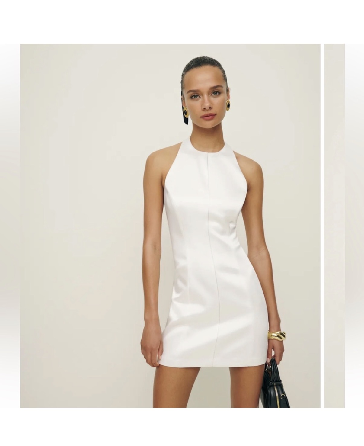mini zara white dress ZARA NEW ELEGANT WHITE MINI PLEATED TABS
