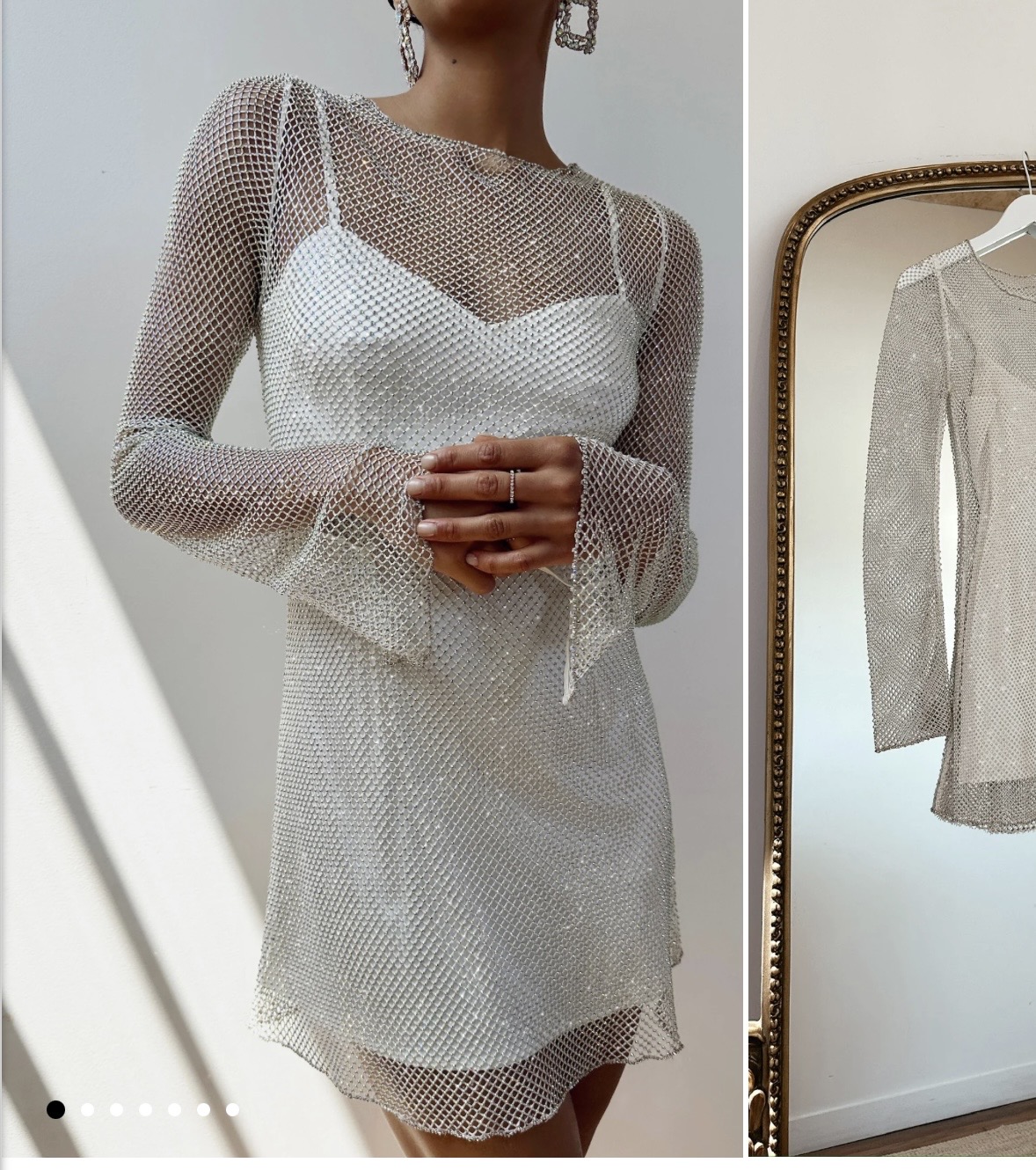 acler oakwood mini dress in ivory Acler Oakwood Embellished Mini Dress In White - 49% Off