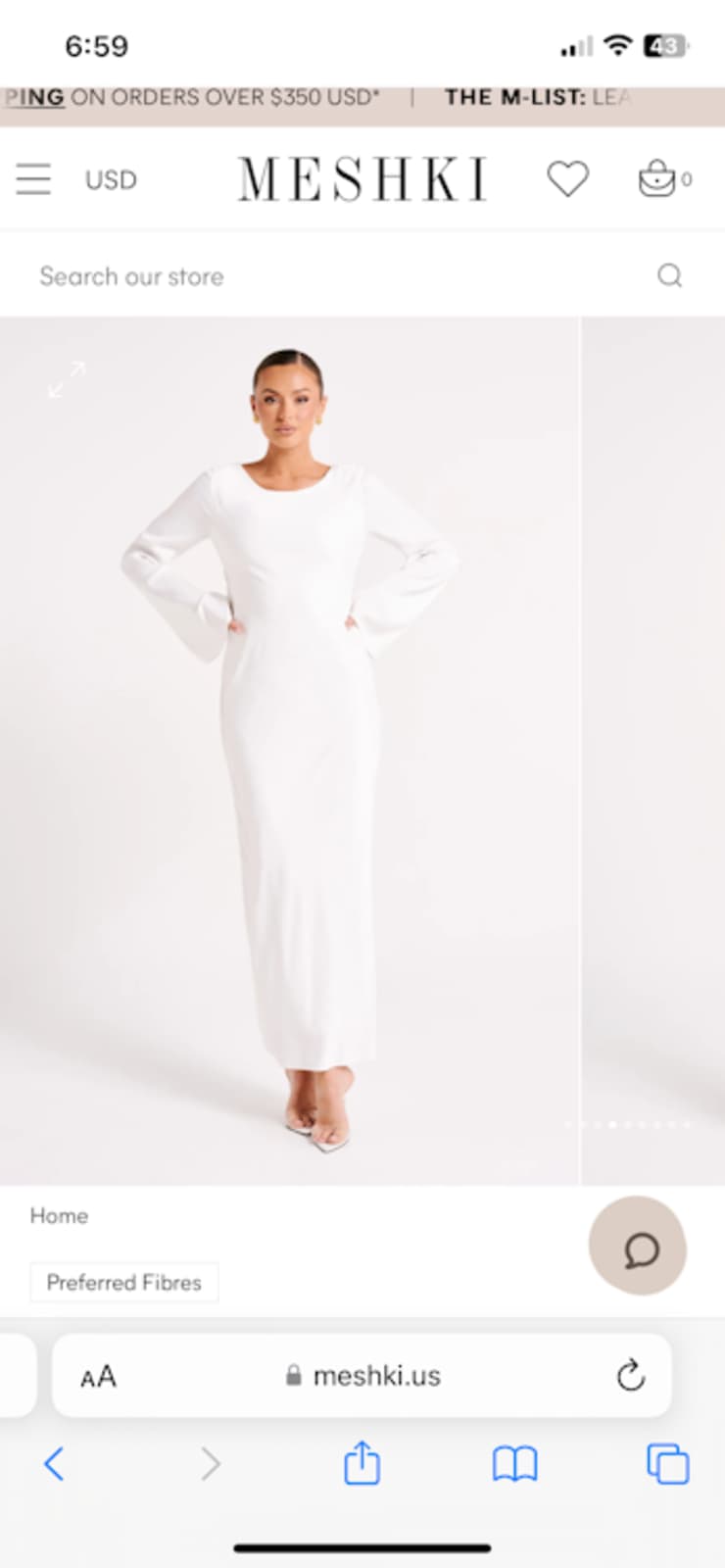Fernanda Long Sleeve Maxi Dress- White | rowely