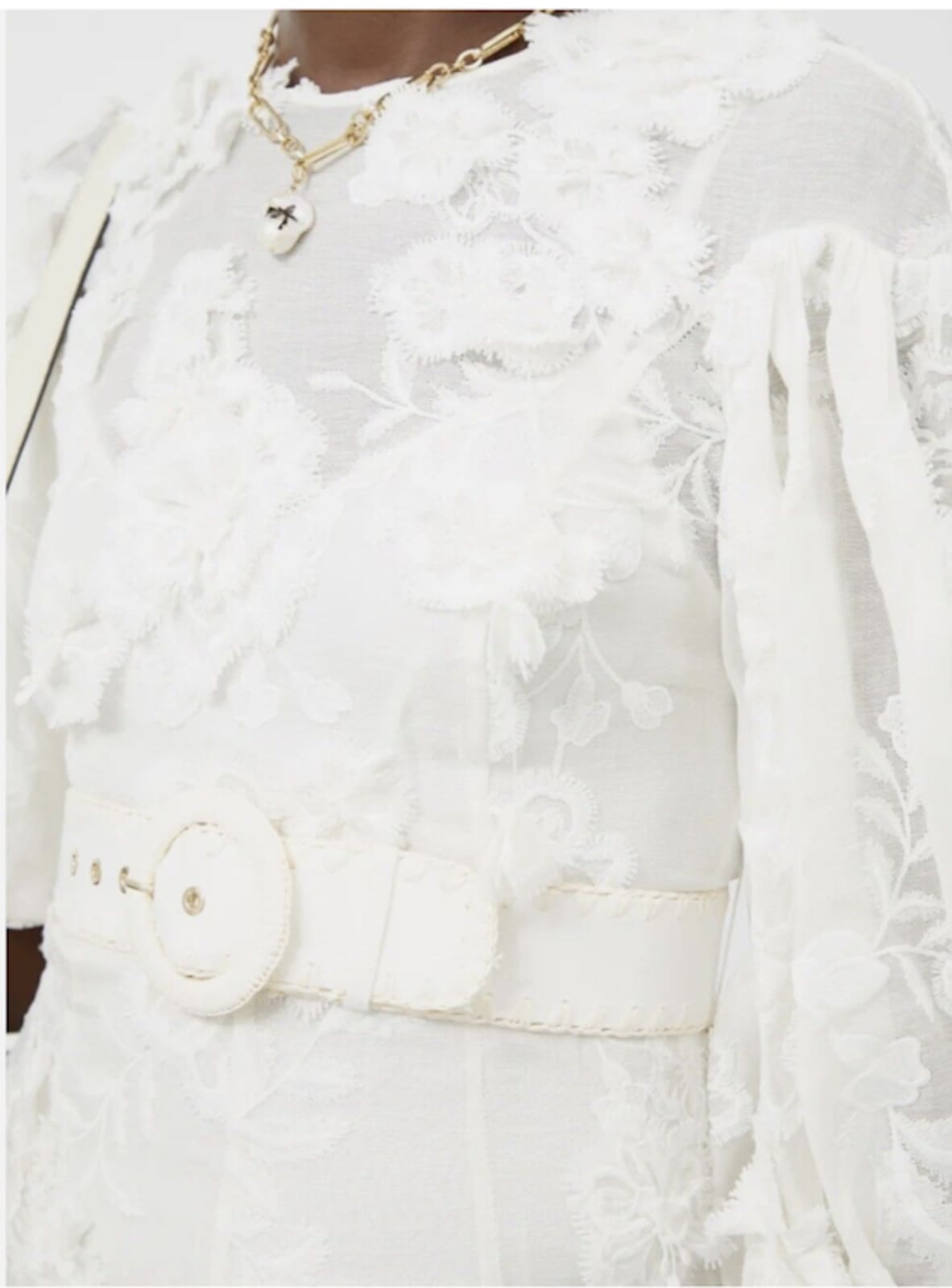 Zimmermann Postcard Appliqu Silk-Linen Embroidered Maxi Dress | rowely