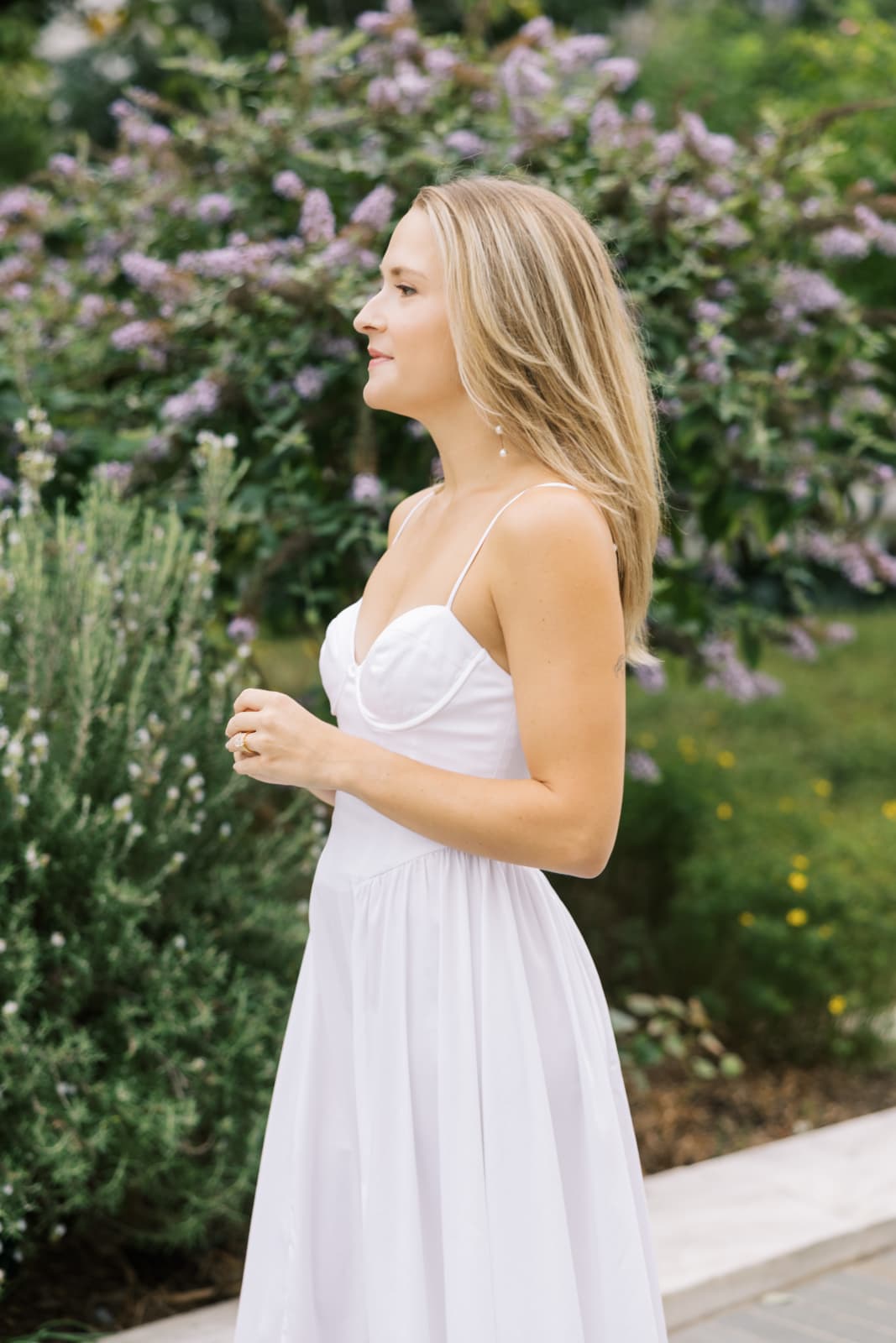 knee length dresses for ladies Wedelia Floral Bustier Midi Dress