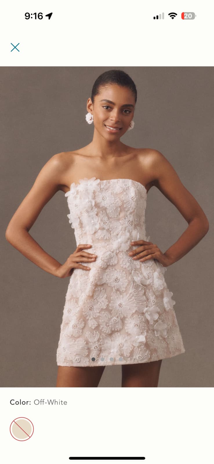 helsi tory strapless beaded floral mesh mini dress Size:152 / 12 years