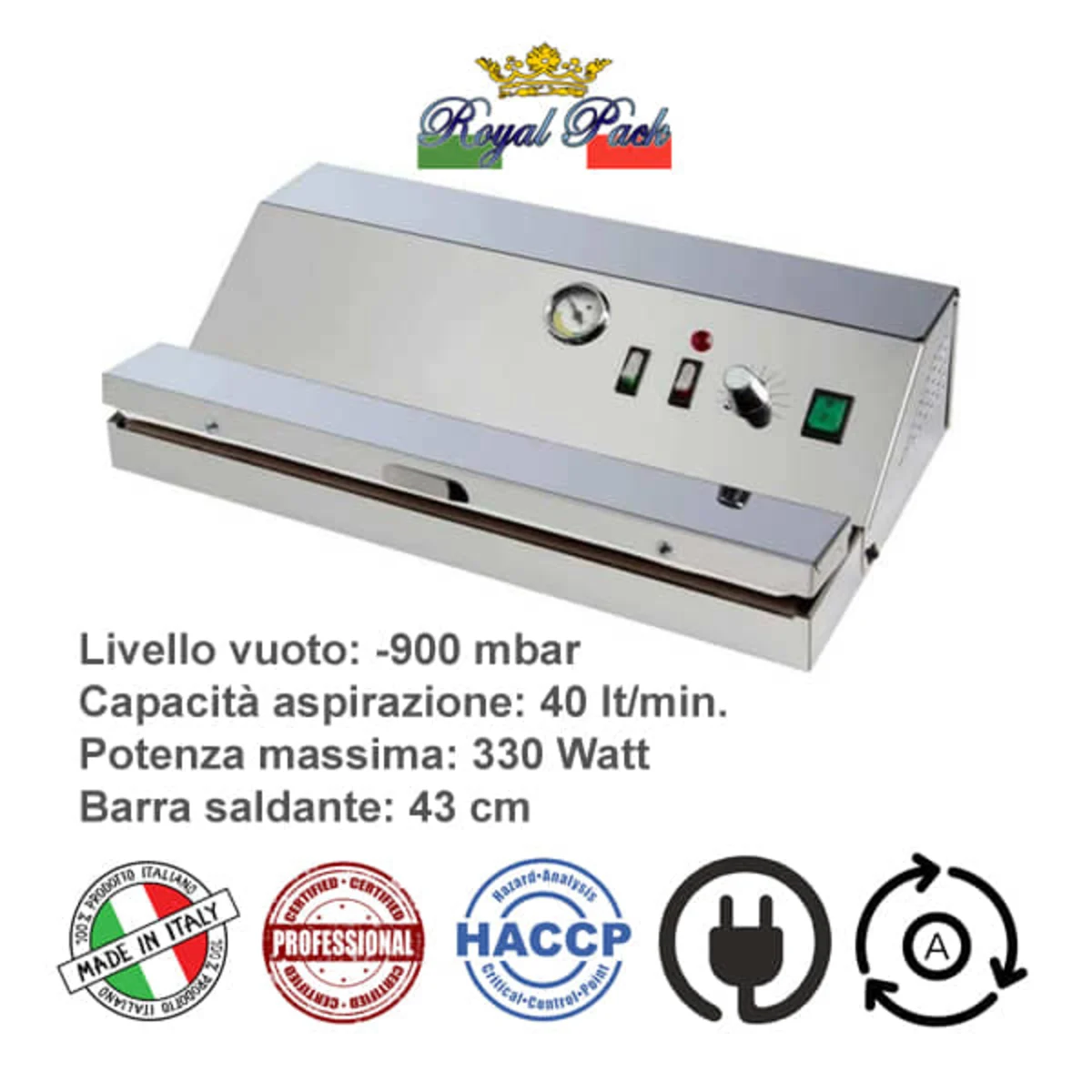 Macchina sottovuoto Professional 40 inox 9714N