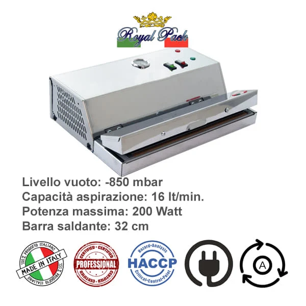 Macchina sottovuoto professionale Ecopro 30 inox 9709NE