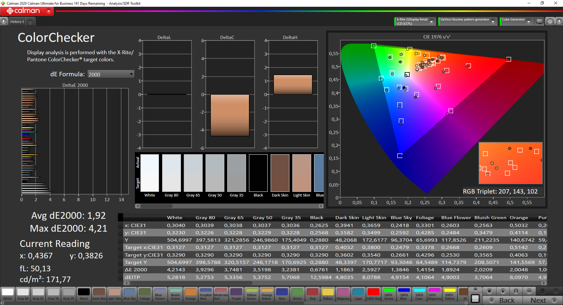 Apple MacBook Pro 13 M1: ColorMatch