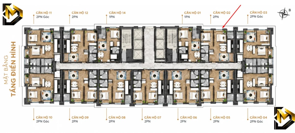 Bán căn hộ Altara Residences 2PN – View Biển, Tầng cao