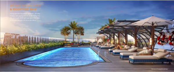 Altara Residences Quy Nhơn - Bể bơi ngoài trời & Rooftop Bar