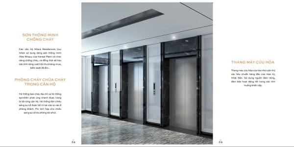 Altara Residences Quy Nhơn - Thang máy cứu hỏa & an toàn căn hộ