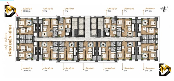Bán căn hộ Altara Residences 2PN, 2WC – Víp Trực Biển