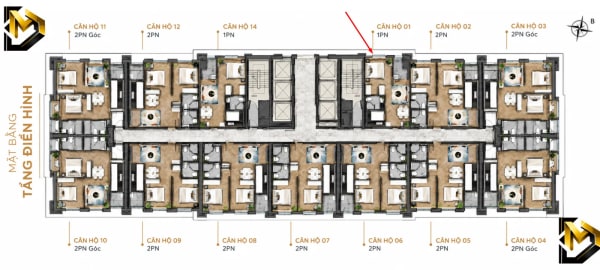Bán căn hộ Altara Residences 1PN, 1WC - View Biển