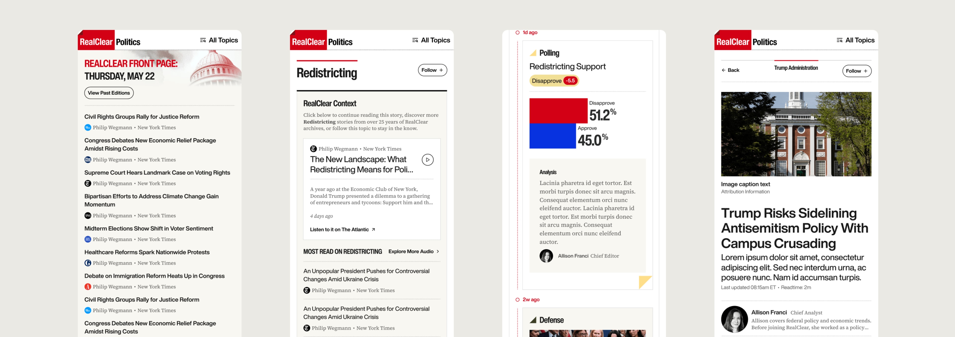 RealClear Media editorial experience detail