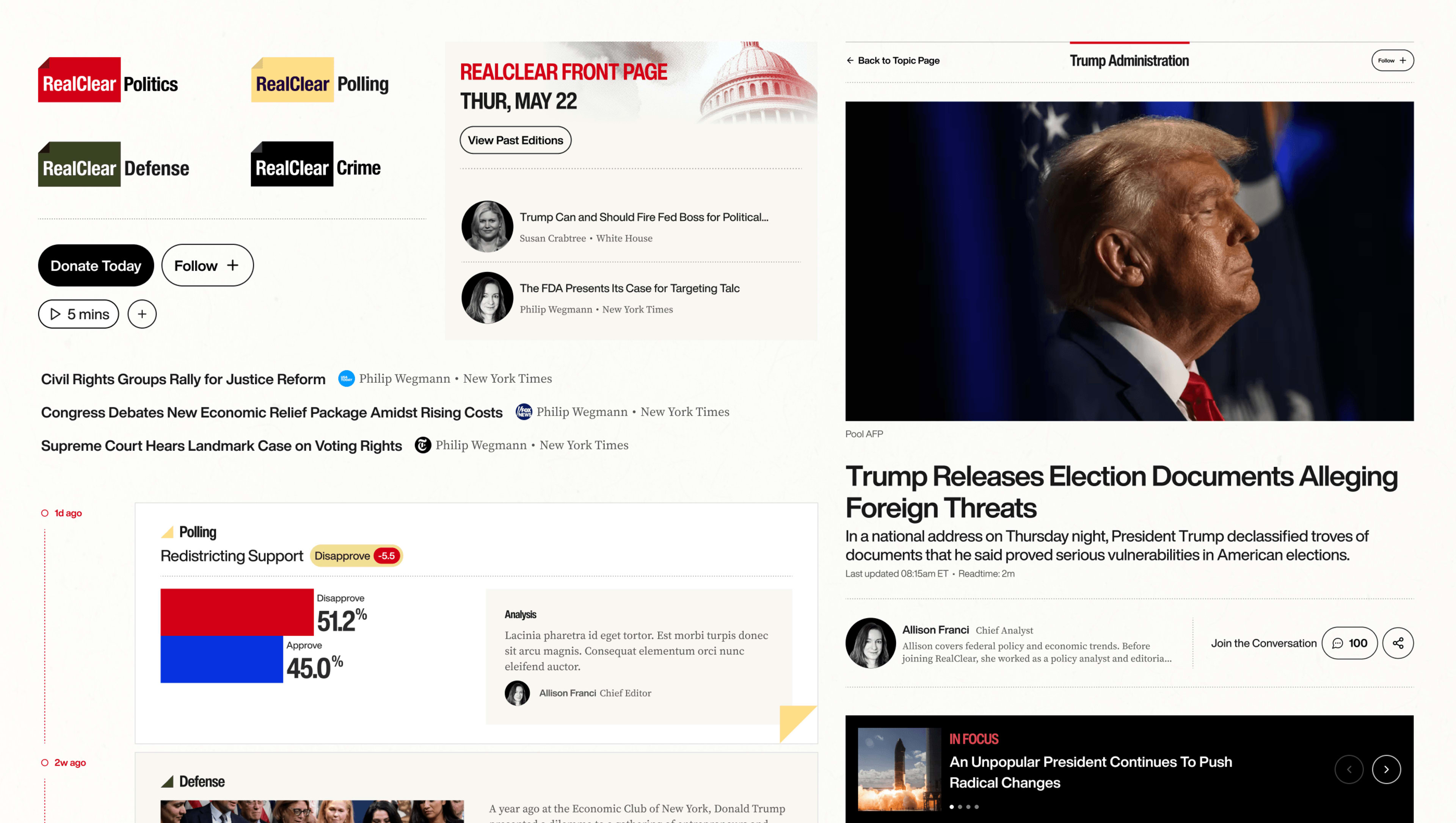 RealClear Media design system overview