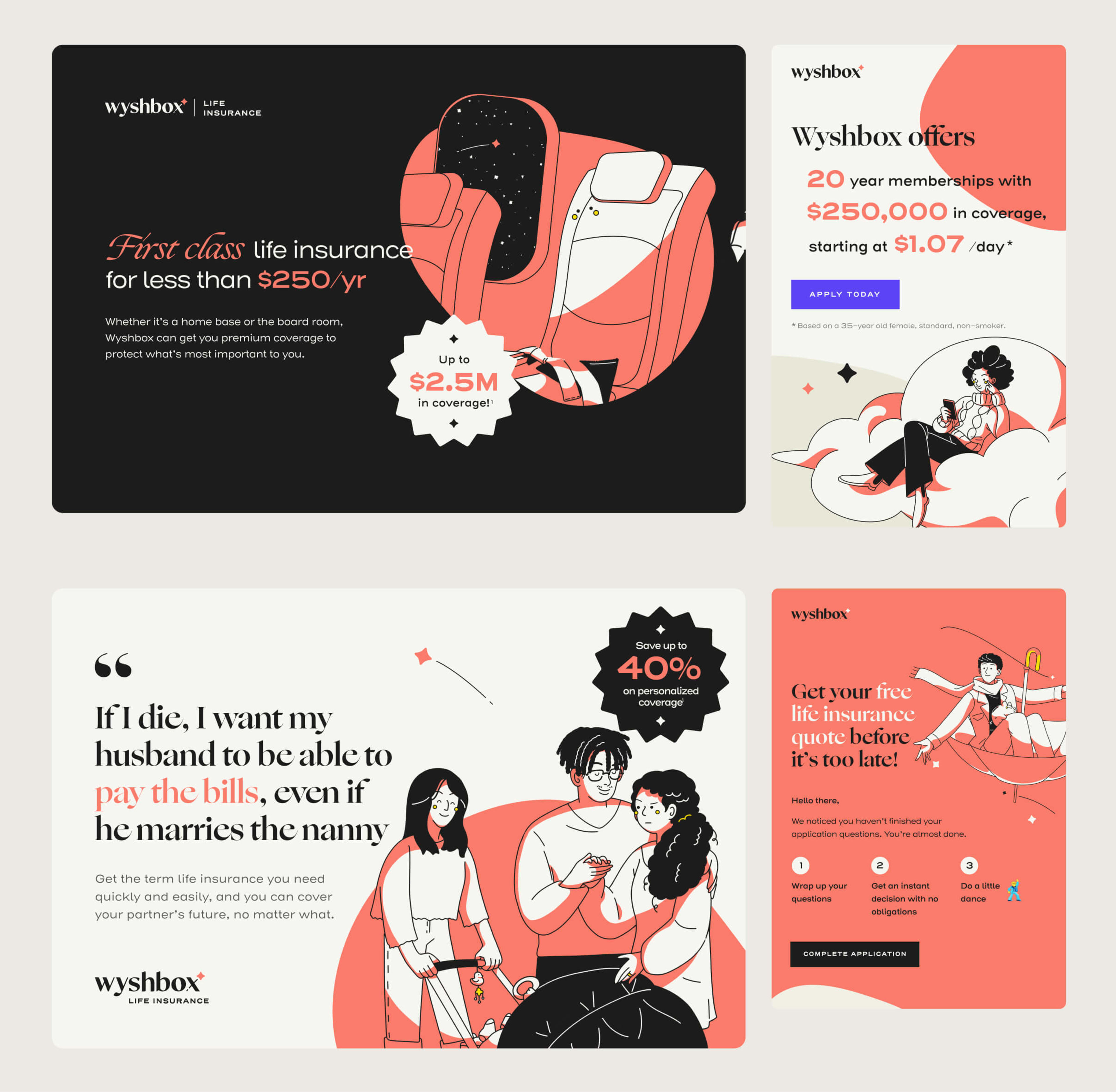 Wyshbox email template mockup