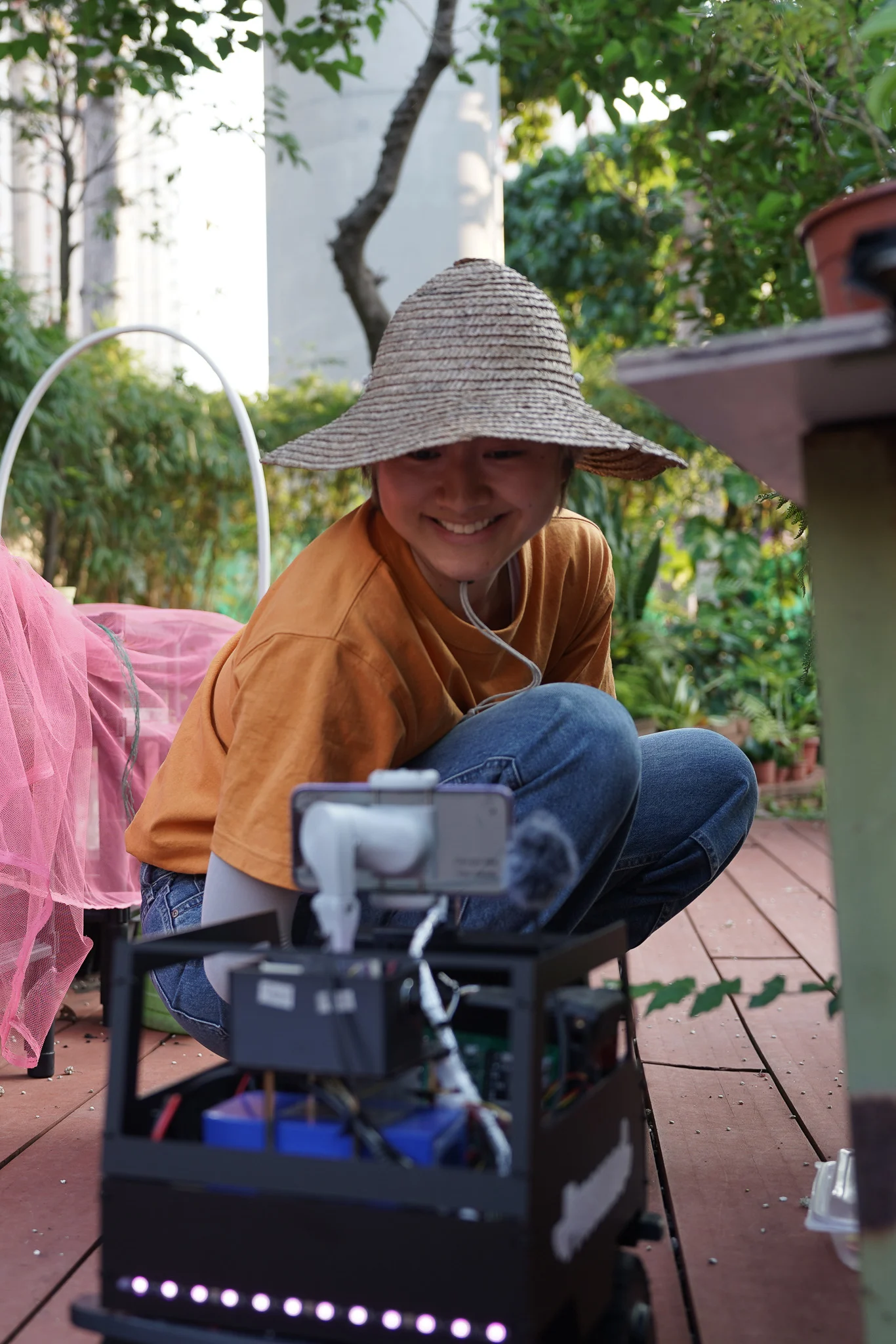 Found July drying tea leaves; do you want some? Ask July!