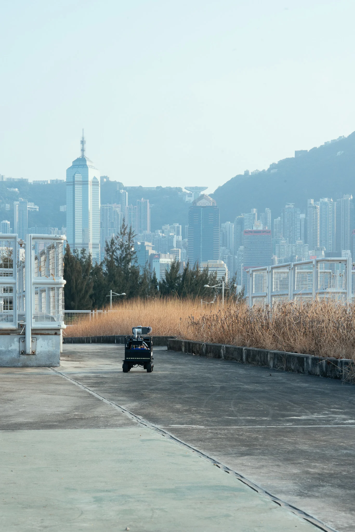 A rooftop in West Kowloon
