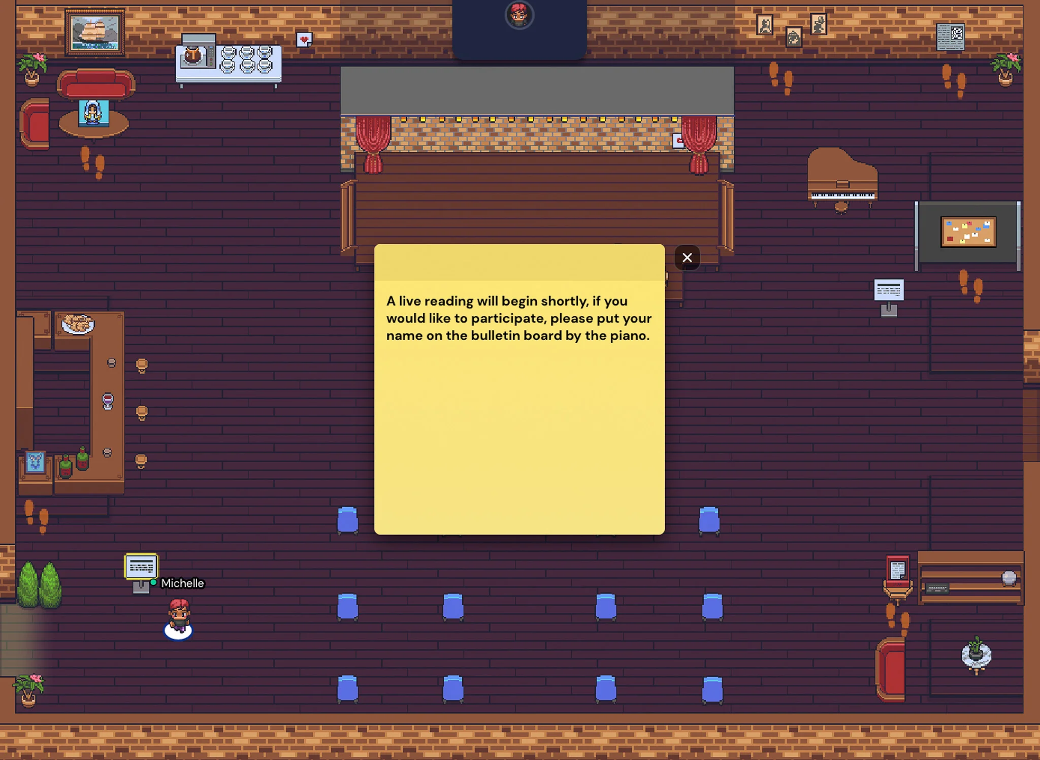 OMG! A live reading! I am joining! Wonder which play they are working on…?