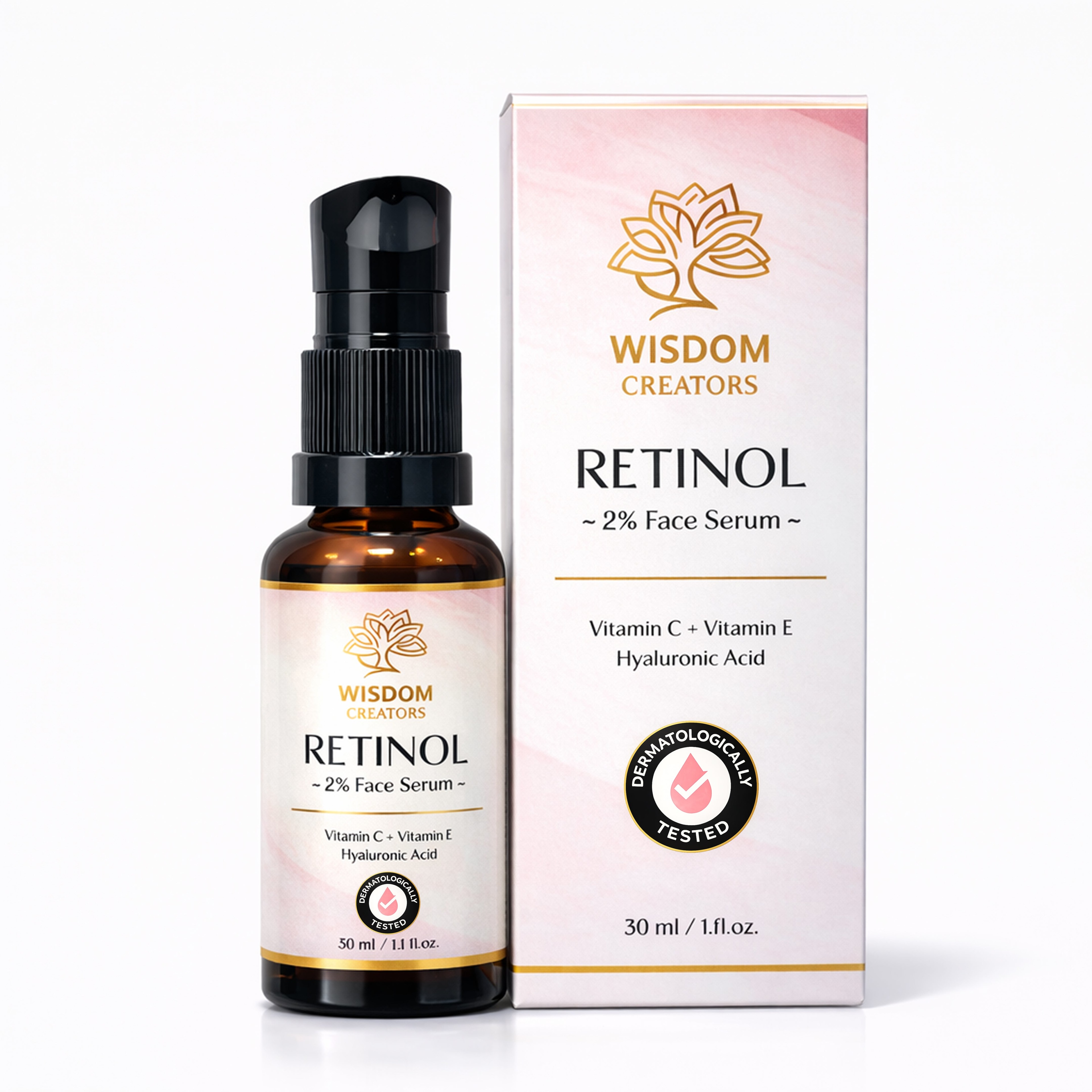 2% Retinol Face Serum — Anti-Aging, Anti-Wrinkle & Skin Renewal (30ml) — ingredients